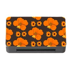 Retro 40s 50s Flowers Pattern Halloween 2 Memory Card Reader With Cf by violetheavensky