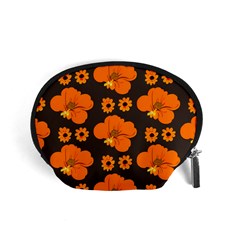 Retro 40s 50s Flowers Pattern Halloween 2 Accessory Pouch (small) by violetheavensky