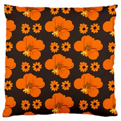 Retro 40s 50s Flowers Pattern Halloween 2 18  Baby Flannel Cushion Case (two Sides) by violetheavensky