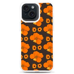 Retro 40s 50s Flowers Pattern Halloween 2 Iphone 15 Plus Tpu Uv Print Case by violetheavensky