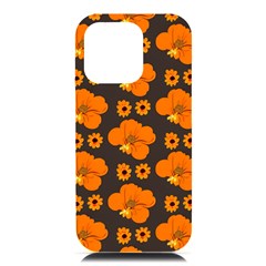 Retro 40s 50s Flowers Pattern Halloween 2 Iphone 16 Pro Max Black Uv Print Pc Hardshell Case by violetheavensky