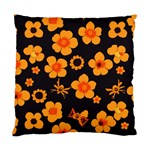 Retro 40s 50s Flowers Pattern Halloween Standard Cushion Case (Two Sides) Front