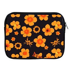 Retro 40s 50s Flowers Pattern Halloween Apple Ipad 2/3/4 Zipper Cases by violetheavensky