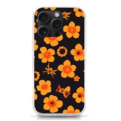 Retro 40s 50s Flowers Pattern Halloween Iphone 15 Pro Tpu Uv Print Case by violetheavensky