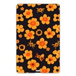 Retro 40s 50s Flowers Pattern Halloween Name Card Style USB Flash Drive Back