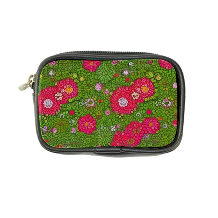 Mid Century Retro Floral 1970s 1960s Pattern 88 Coin Purse