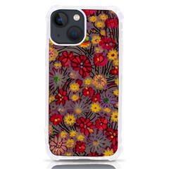 Mid Century Retro Floral 1970s 1960s Pattern 90 Iphone 13 Mini Tpu Uv Print Case by violetheavensky