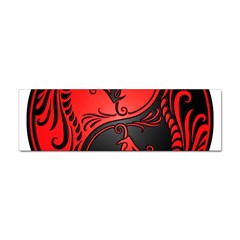 Red Yin Yang Dragons Sticker (bumper) by JeffBartels