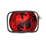 Red Yin Yang Dragons Coin Purse Back