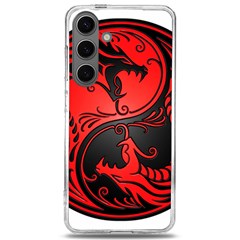 Red Yin Yang Dragons Samsung Galaxy S24 6 2 Inch Tpu Uv Case by JeffBartels