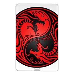 Red Yin Yang Dragons Name Card Style Usb Flash Drive by JeffBartels