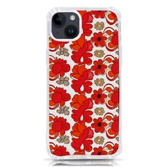 Mid Century Retro Floral 1970s 1960s Pattern 91 Iphone 14 Plus Tpu Uv Print Case by violetheavensky