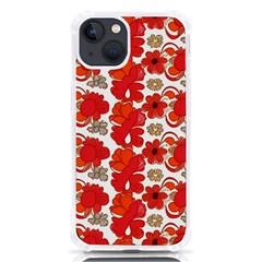 Mid Century Retro Floral 1970s 1960s Pattern 91 Iphone 13 Tpu Uv Print Case by violetheavensky