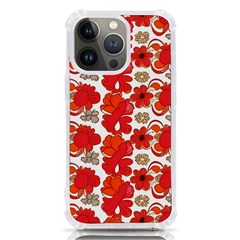 Mid Century Retro Floral 1970s 1960s Pattern 91 Iphone 13 Pro Tpu Uv Print Case by violetheavensky