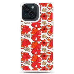 Mid Century Retro Floral 1970s 1960s Pattern 91 Iphone 15 Plus Tpu Uv Print Case by violetheavensky