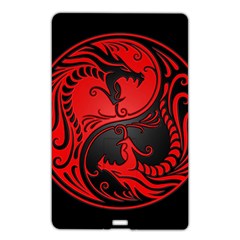 Red Yin Yang Dragons Name Card Style Usb Flash Drive by UniqueYinYang