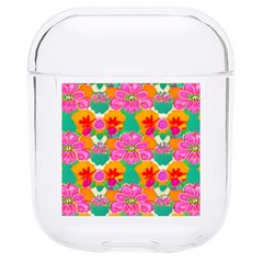 Retro 40s 50s Mexico Flowers Pattern Hard Pc Airpods 1/2 Case by violetheavensky