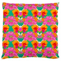 Retro 40s 50s Mexico Flowers Pattern 16  Baby Flannel Cushion Case (two Sides) by violetheavensky