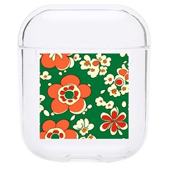 Mid Century Retro Floral 1970s 1960s Pattern 94 Hard Pc Airpods 1/2 Case by violetheavensky