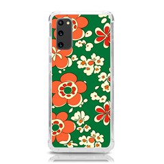 Mid Century Retro Floral 1970s 1960s Pattern 94 Samsung Galaxy S20 6 2 Inch Tpu Uv Case by violetheavensky