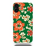 Mid Century Retro Floral 1970s 1960s Pattern 94 iPhone 16 Plus TPU UV Print Case Front