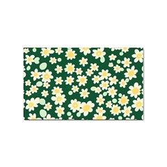 Mid Century Retro Floral 1970s 1960s Pattern 93 Sticker Rectangular (100 Pack) by violetheavensky