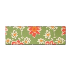 Retro 40s 50s Mexico Flowers Pattern 3 Sticker (bumper) by violetheavensky