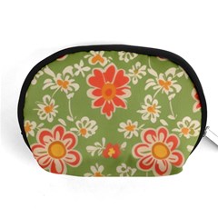 Retro 40s 50s Mexico Flowers Pattern 3 Accessory Pouch (medium) by violetheavensky