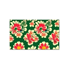 Retro 40s 50s Mexico Flowers Pattern 2 Sticker Rectangular (100 Pack) by violetheavensky