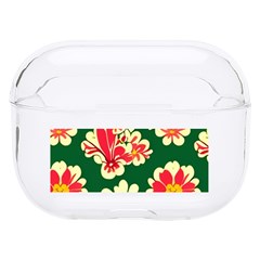 Retro 40s 50s Mexico Flowers Pattern 2 Hard Pc Airpods Pro Case by violetheavensky