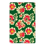 Retro 40s 50s Mexico Flowers Pattern 2 Name Card Style USB Flash Drive Front