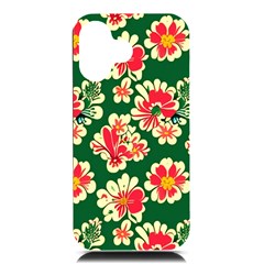 Retro 40s 50s Mexico Flowers Pattern 2 Iphone 16 Black Uv Print Pc Hardshell Case by violetheavensky