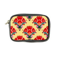 Retro 40s 50s Mexico Flowers Pattern 4 Coin Purse by violetheavensky