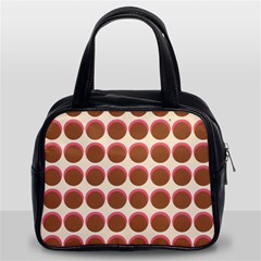 Retro 40s 50s Cupcake Pattern Classic Handbag (two Sides) by violetheavensky