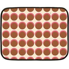 Retro 40s 50s Cupcake Pattern Fleece Blanket (mini) by violetheavensky