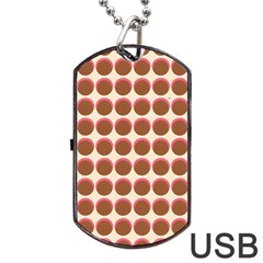 Retro 40s 50s Cupcake Pattern Dog Tag Usb Flash (one Side) by violetheavensky