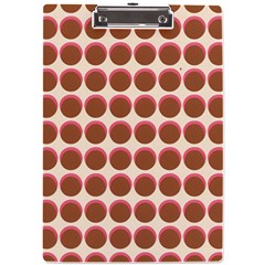 Retro 40s 50s Cupcake Pattern A4 Acrylic Clipboard by violetheavensky