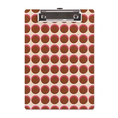 Retro 40s 50s Cupcake Pattern A5 Acrylic Clipboard by violetheavensky