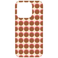 Retro 40s 50s Cupcake Pattern Iphone 15 Pro Black Uv Print Pc Hardshell Case by violetheavensky