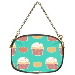 Retro 40s 50s Cupcake Pattern 3 Chain Purse (one Side) by violetheavensky