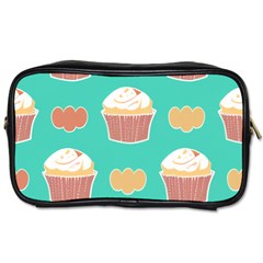 Retro 40s 50s Cupcake Pattern 3 Toiletries Bag (two Sides) by violetheavensky