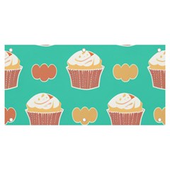 Retro 40s 50s Cupcake Pattern 3 Banner And Sign 6  X 3  by violetheavensky