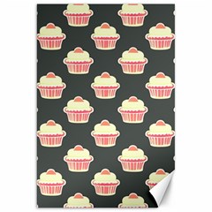 Retro 40s 50s Cupcake Pattern 4 Canvas 20  X 30  by violetheavensky