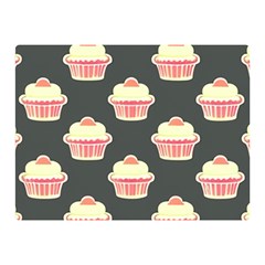 Retro 40s 50s Cupcake Pattern 4 Two Sides Premium Plush Fleece Blanket (mini) by violetheavensky