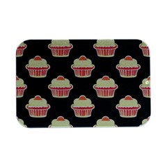 Retro 40s 50s Cupcake Pattern 4 Open Lid Metal Box (silver)   by violetheavensky