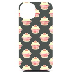 Retro 40s 50s Cupcake Pattern 4 Iphone 14 Black Uv Print Pc Hardshell Case by violetheavensky