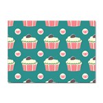 Retro 40s 50s Cupcake Pattern 2 Sticker A4 (100 pack) Front