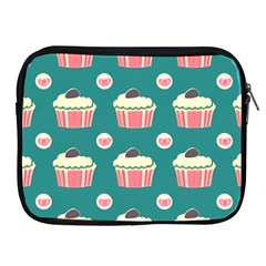 Retro 40s 50s Cupcake Pattern 2 Apple Ipad 2/3/4 Zipper Cases by violetheavensky