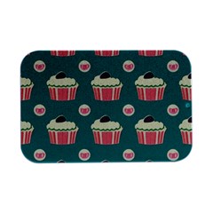 Retro 40s 50s Cupcake Pattern 2 Open Lid Metal Box (silver)   by violetheavensky