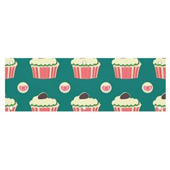 Retro 40s 50s Cupcake Pattern 2 Banner And Sign 6  X 2  by violetheavensky